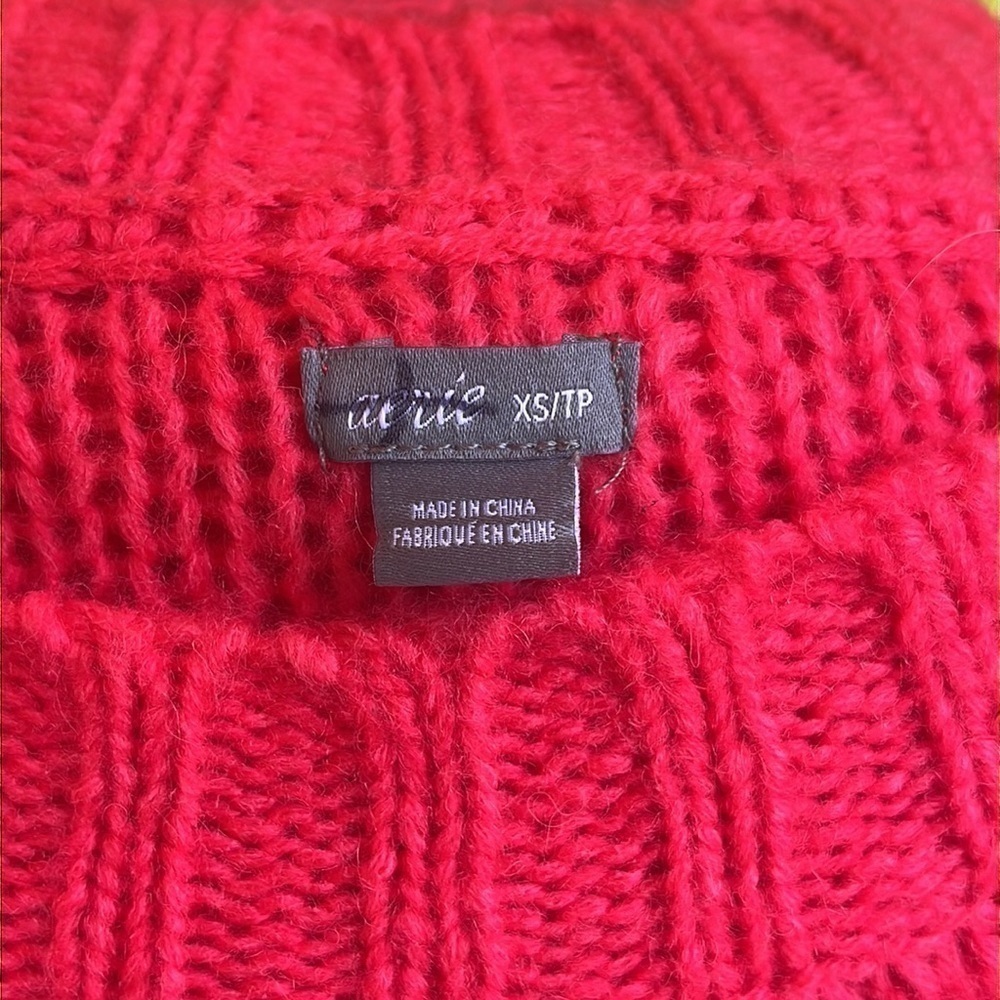 Aerie Hot Pink Knitted Sweater Size XS Long Sleeve, slightly oversized - Picture 7 of 9
